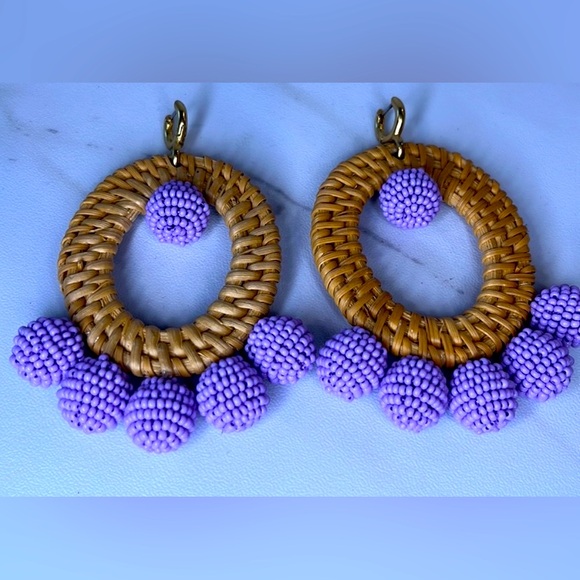 Sachin & Babi Woven Drop Earrings - in EUC 💜 - Picture 3 of 3